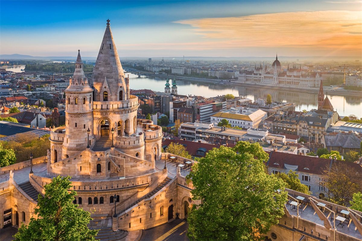 The Hungarian Parliament and the Danube in Budapest