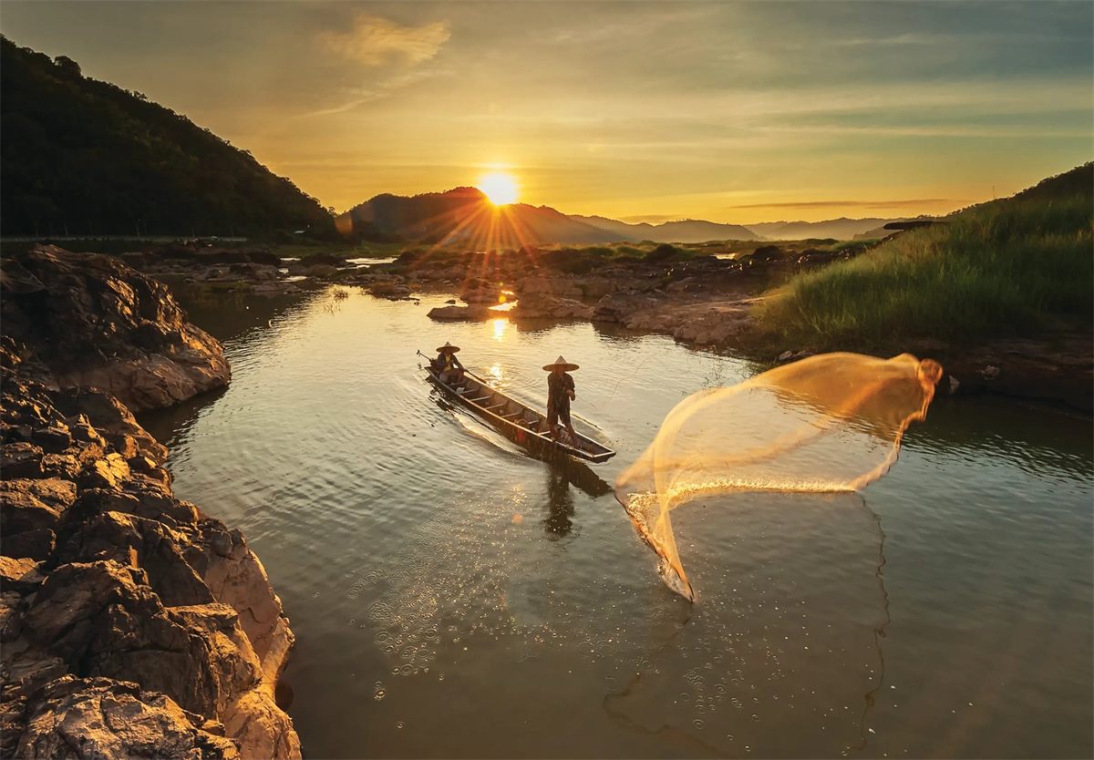 Village Life on the Mekong on APT