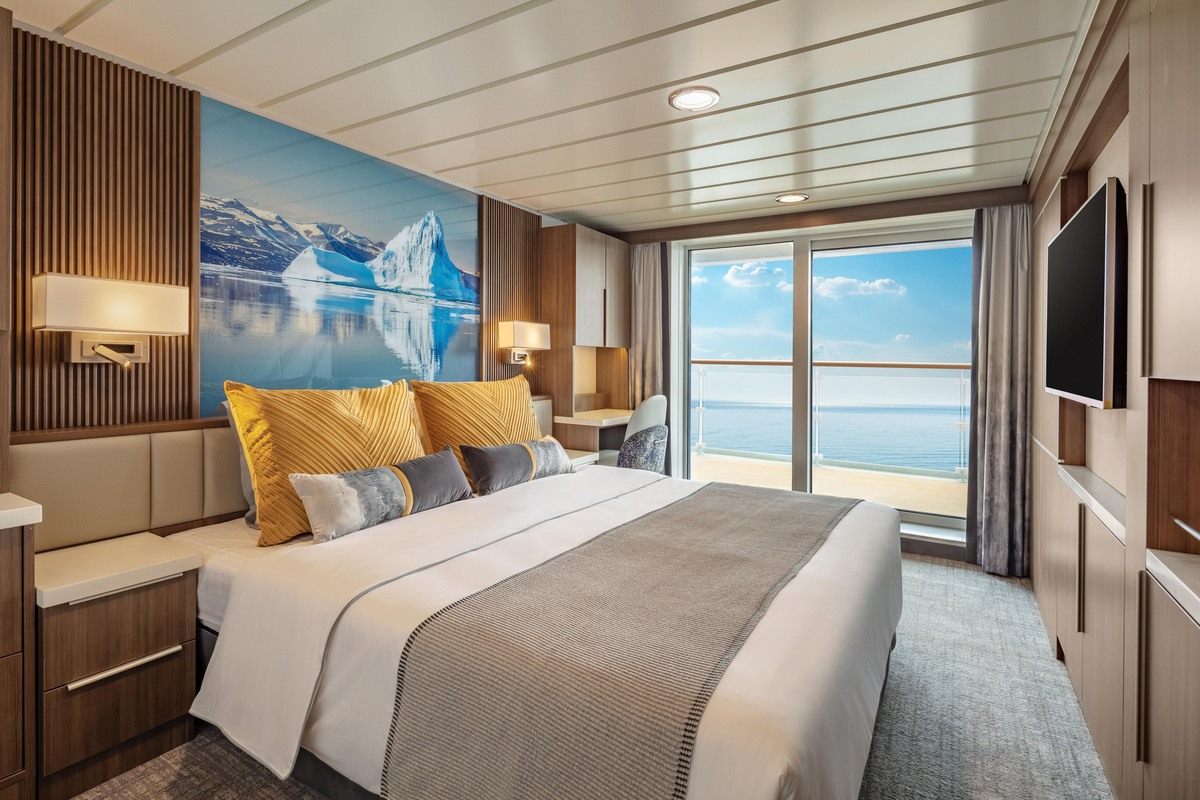A Junior Suite aboard the Sylvia Earle