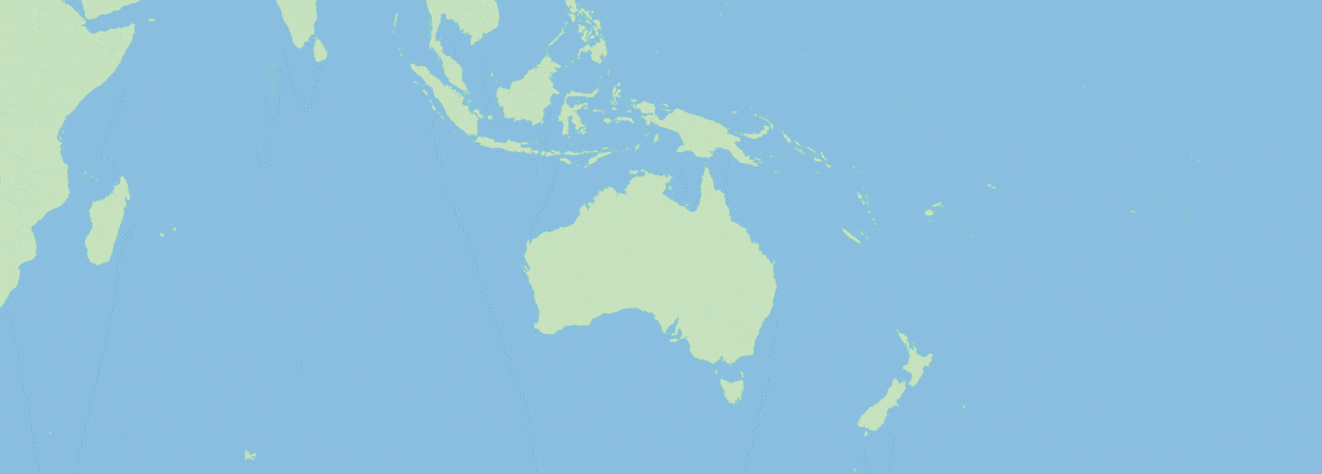 Route map: Sydney, Airlie Beach, Cairns, Port Douglas, Darwin, Singapore