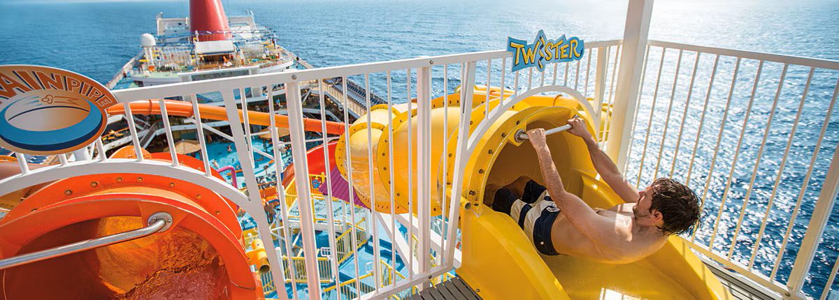 The Green Lightning slide at WaterWorks