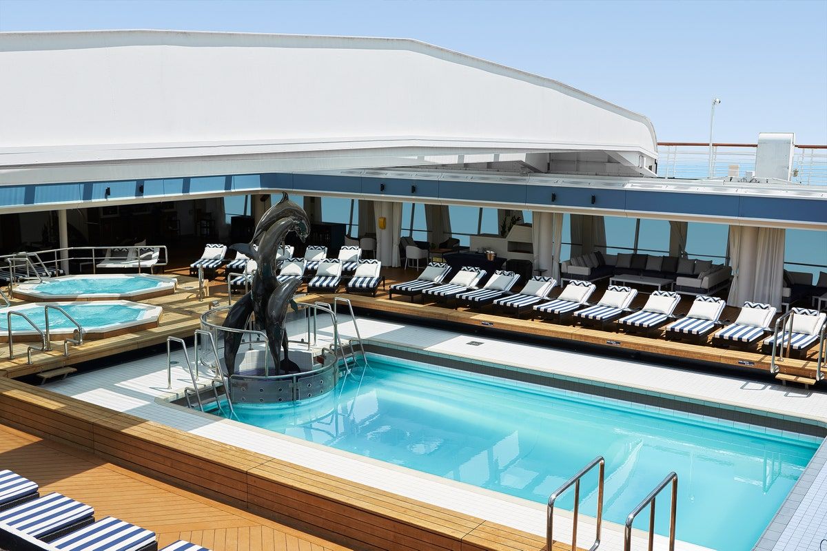 Swimming pools on Celestyal Cruises