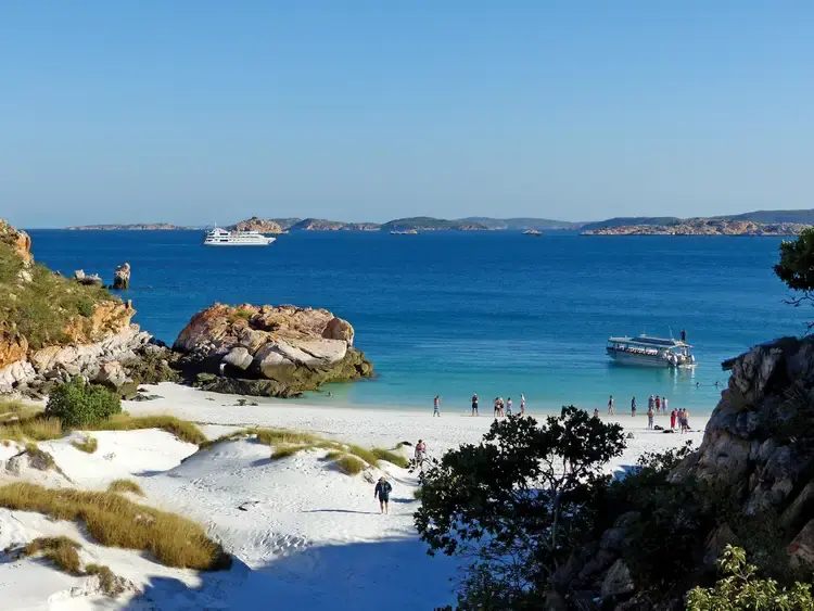A beach landing by Xplorer tender in the Kimberley
