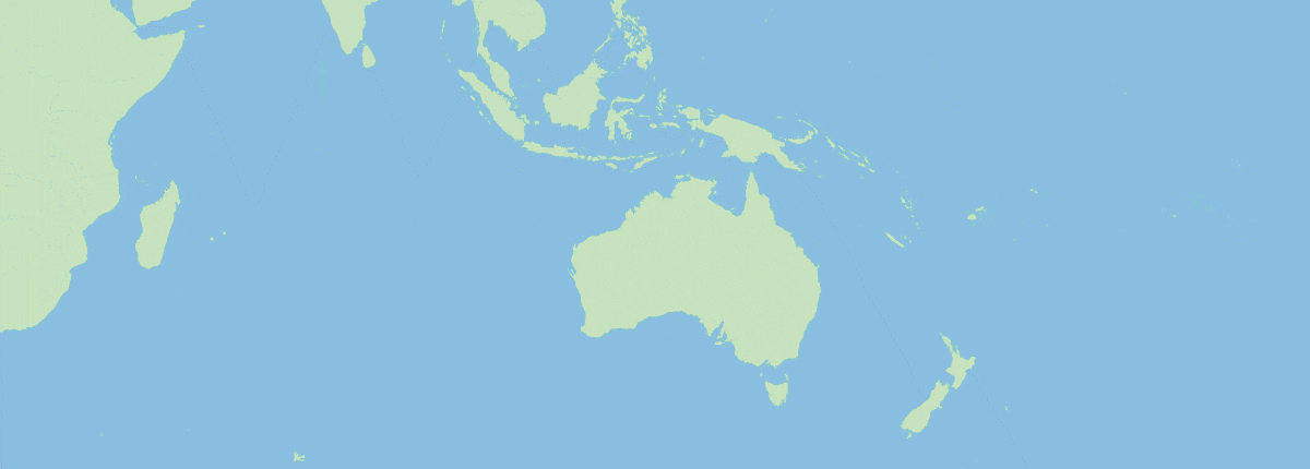 Route map: Singapore, Celukan Bawang, Benoa, Darwin, Cairns, Airlie Beach, Sydney
