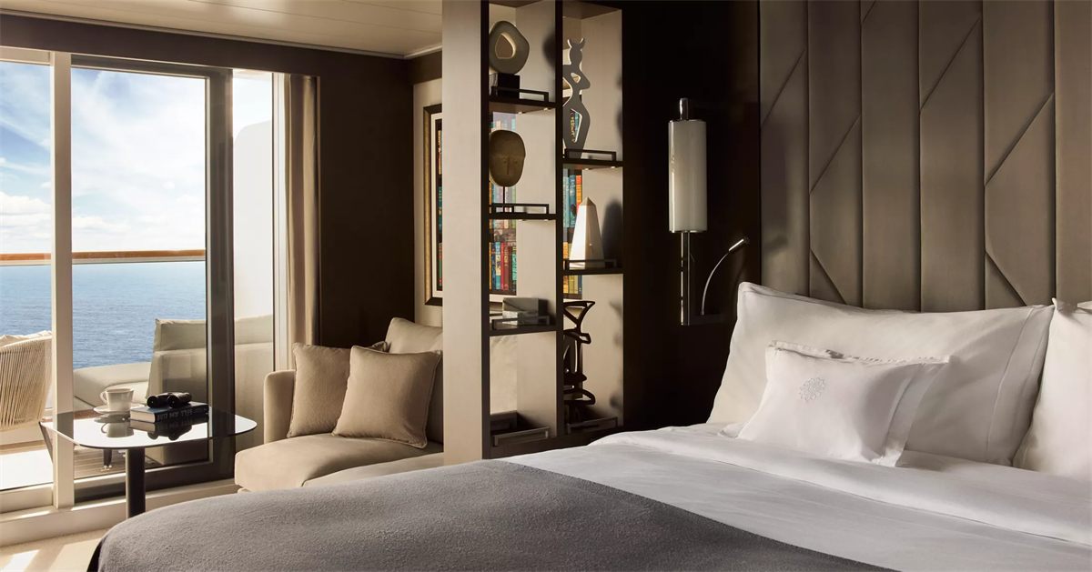 An Ocean Terrace Suite with its private terrace