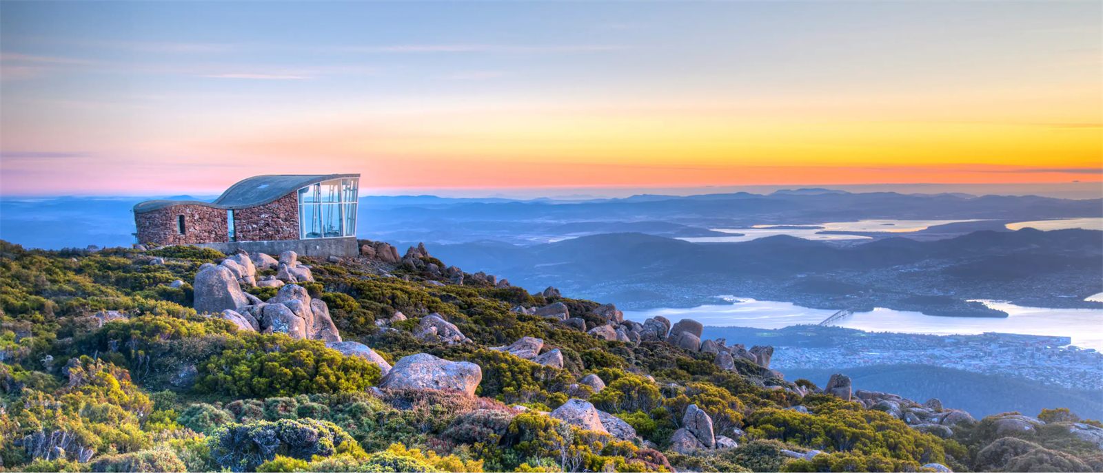 Mount Wellington above Hobart, Tasmania