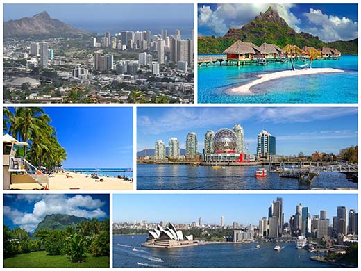 Route map: The Ultimate Pacific Escape