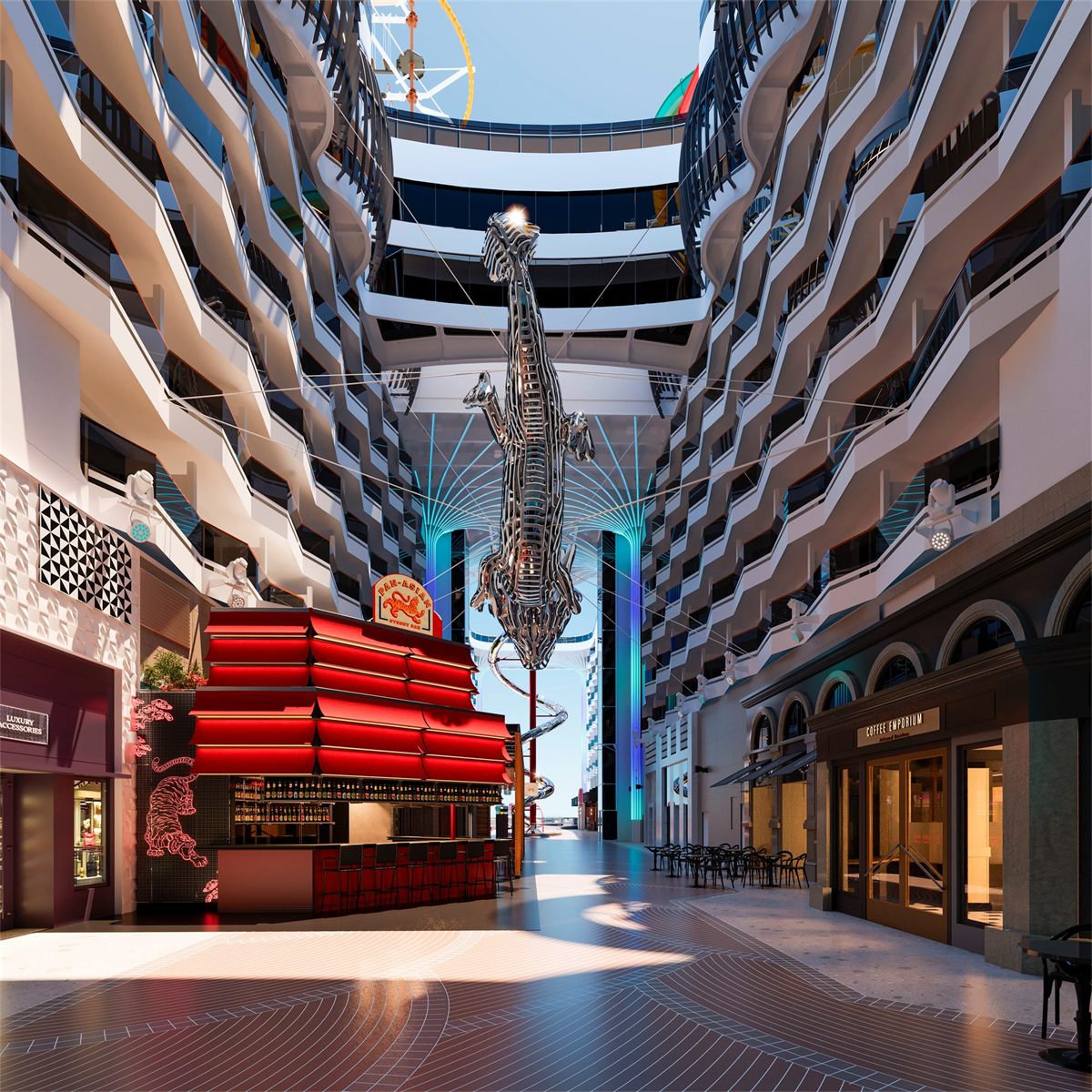 The World Promenade aboard MSC World Asia