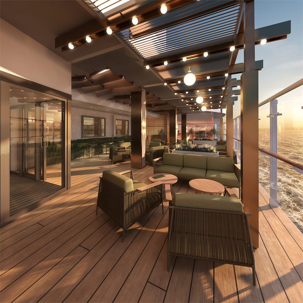 The Terraces Bar & Lounge on MSC Cruises