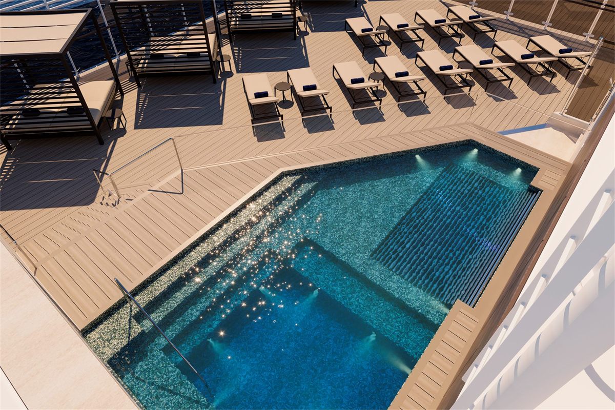 MSC Yacht Club Pool Deck on MSC Cruises