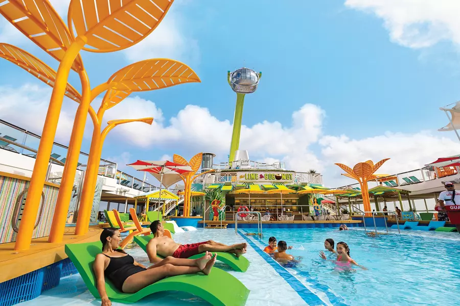 Pool deck on Royal Caribbean