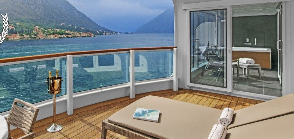 A veranda suite balcony