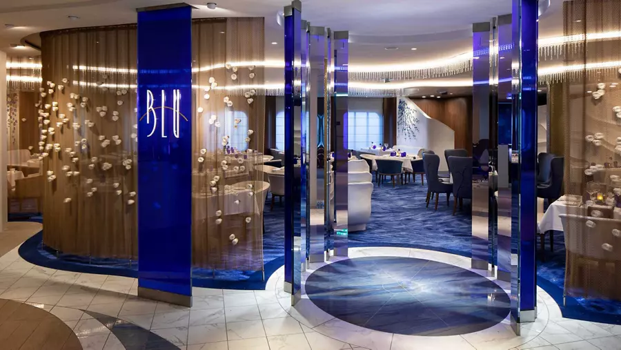 Blu Restaurant on Celebrity Edge