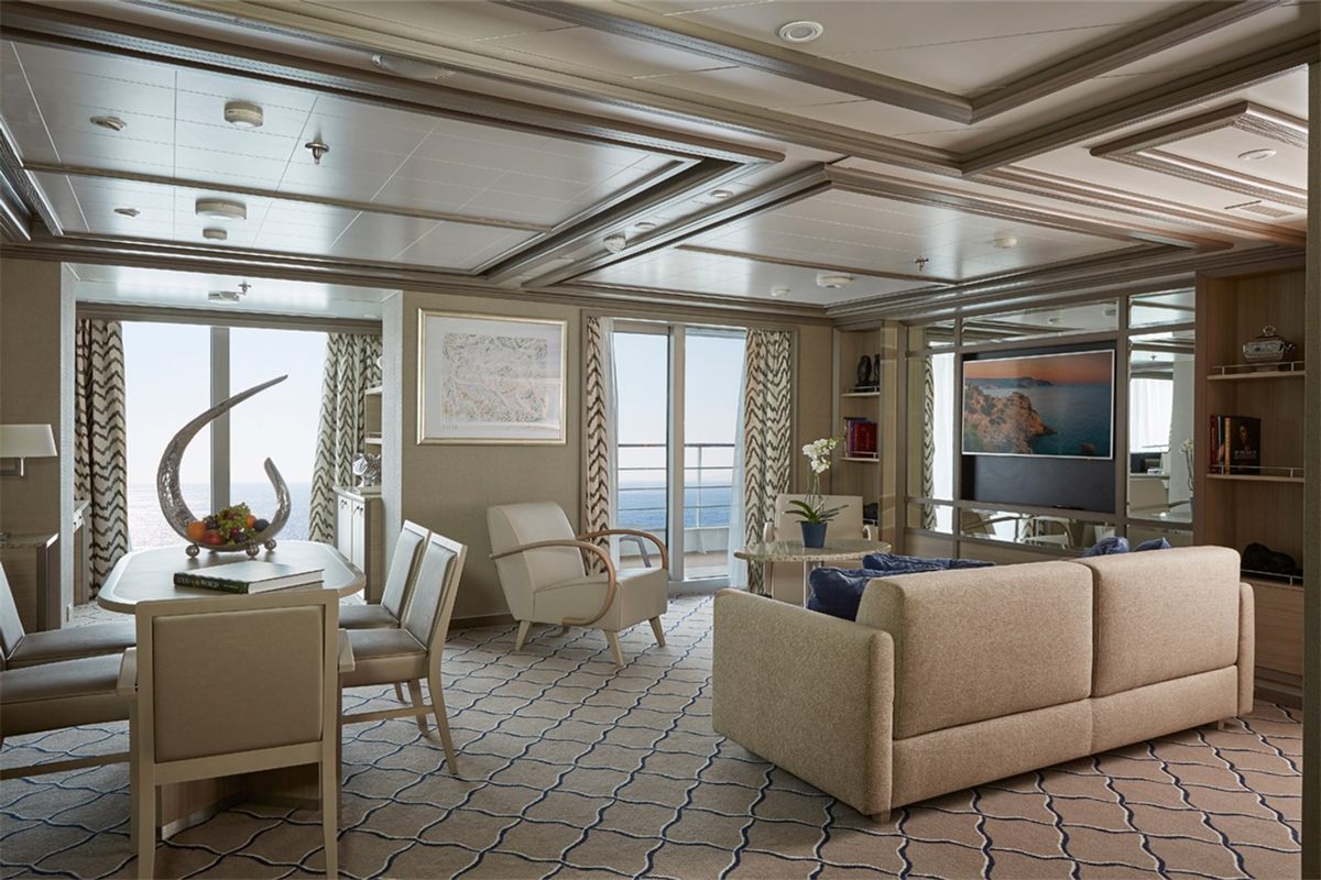 A veranda suite living area