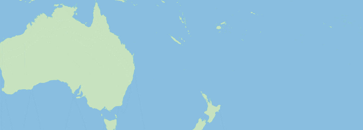 Route map: Sydney, Lifou, Mystery Island, Luganville, Port Vila, Nouméa, back to Sydney