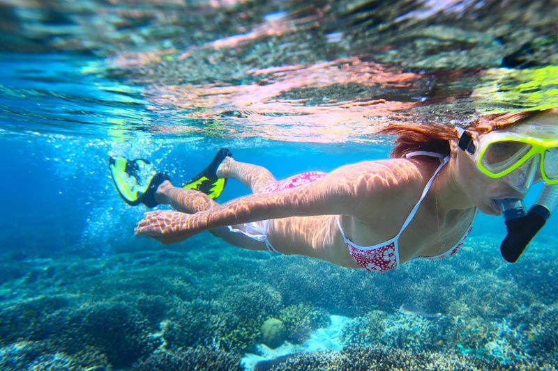 Snorkelling on Star Clippers