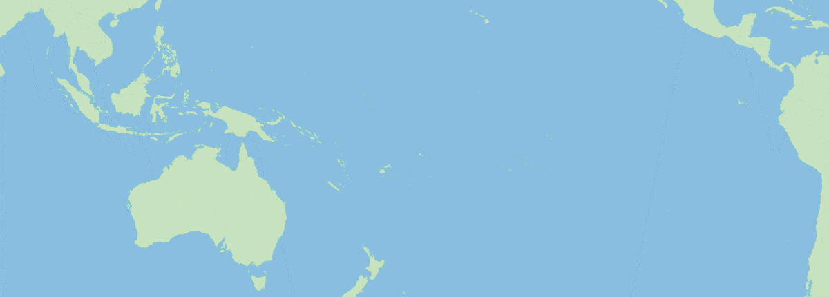 Route map: Sydney, Bay of Islands, Raiatea, Papeete, Moorea, Honolulu