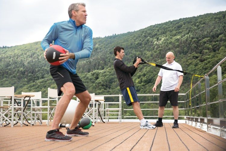 TRX and fitness classes on Uniworld