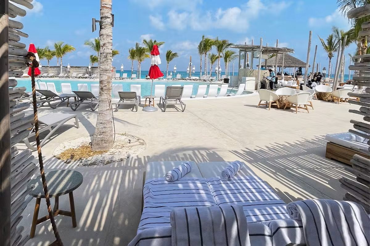 The lagoon pool at the Beach Club at Bimini