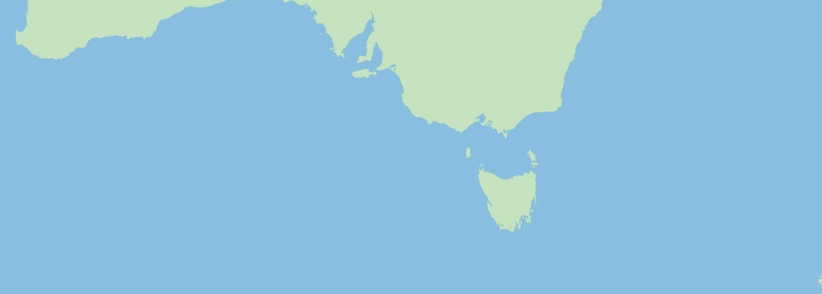 Route map: Sydney, Hobart, Kangaroo Island, Adelaide, Melbourne, back to Sydney
